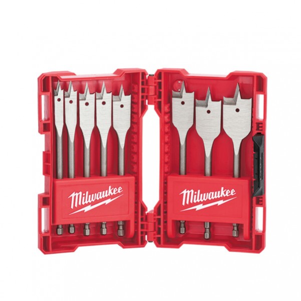  Milwaukee 48270145 - 8pce Timber Spade Bit Set