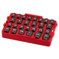 Milwaukee 49667057 - SHOCKWAVE™ 1/2" Drive 27 Piece Metric + SAE Standard Impact Socket Tray Set Sockets & Accessories Milwaukee 49667057 - SHOCKWAVE™ 1/2" Drive 27 Piece Metric + SAE Standard Impact Socket Tray Set Sockets & Accessories