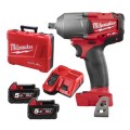 Milwaukee M18FMTIWF12-502C - 18V 5.0Ah Cordless Brushless 1/2" Mid-Torque Impact Wrench With Friction Ring Combo Kit