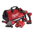 Milwaukee M18FPP3B3502B - M18 Fuel 18V Cordless Brushless 3 Piece Combo Kit 3B3