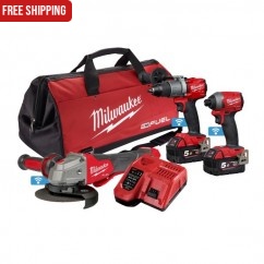 Milwaukee M18ONEPP3A2502B - 18V 5.0Ah Li-ion Cordless Fuel ONE-KEY 3pce Combo Kit