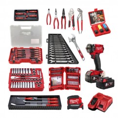 Milwaukee MTK146B2 - 18V 5.0Ah Li-ion Cordless Fuel 146 Piece Auto Combo Kit