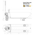 Mitaco MPTS25L540 - 2500kg 540mm Wide Scale Pallet Jack Mitaco MPTS25L540 - 2500kg 540mm Wide Scale Pallet Jack