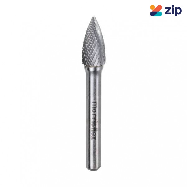 Morrisflex CBSG3 - 3/8'' x 3/4'' Pointed Tree Shape Carbide Burr