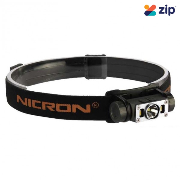 Nicron H11 - 500LM 10W Mini Rechargeable Headlamp  Torch with Replaceable Batteries