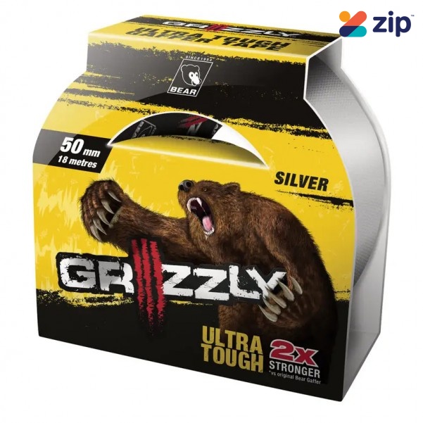 Norton 63642548237 - TAPE GAFFER GRIZZLY 50mm x 18M - SILVER