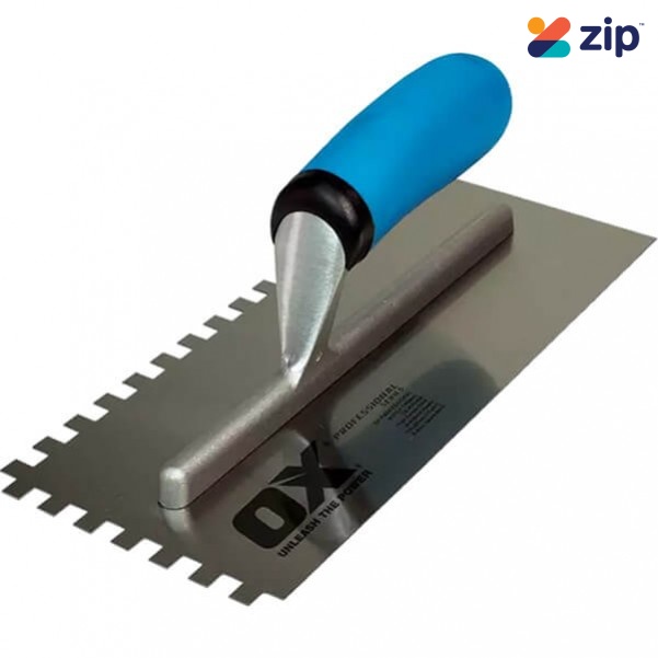 OX-Tools OX-P013410 - 10x10mm Professional Notch Trowel Concrete Hand Tools