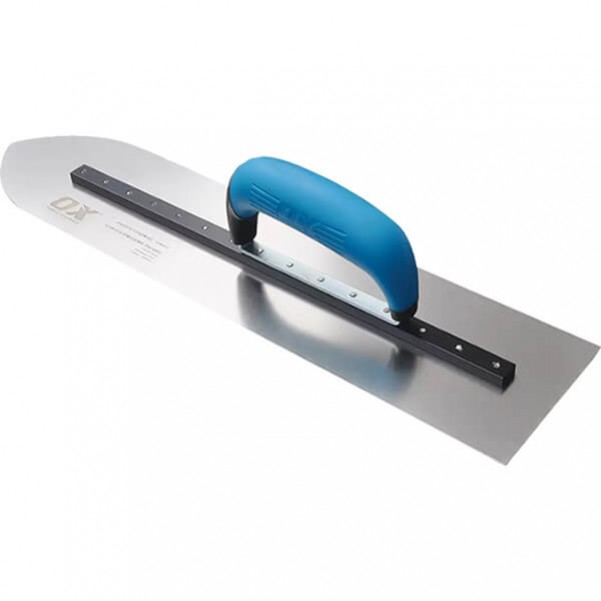 OX-Tools OX-P014691 - 115 x 405mm Professional S/S Pointed Finishing Trowel Concrete Hand Tools