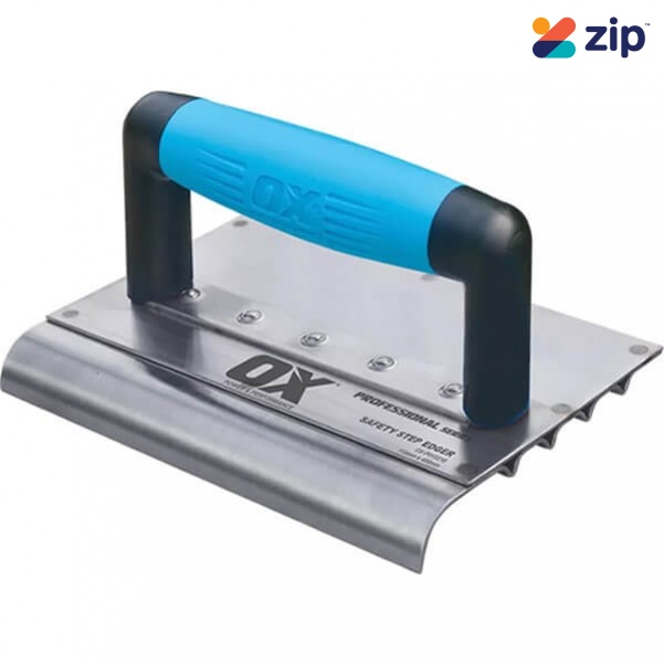 OX-Tools OX-P019312 Professional 120 x 180mm Safety Step Edger - 16d 12r Concrete Hand Tools
