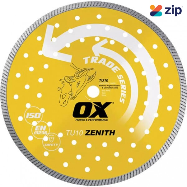 OX-Tools OX-TU10-8 - 8" Trade Universal/Hard Turbo Diamond Blade  Cutting & Grinding Discs