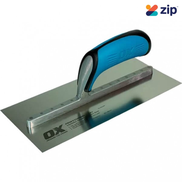 OX-Tools OX-P011014 - 120 x 356mm Professional Stainless Steel Finishing Trowel Concrete Hand Tools