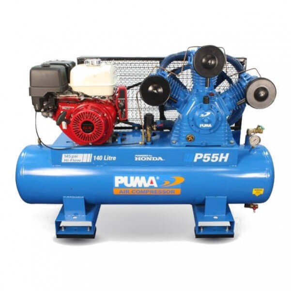 Puma P55H ES - 415V 50CFM 13HP GX390 Honda Petrol Compressor