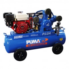 Puma PU P22H ES - 75L 440L/M 6.5HP Electric Start Honda Petrol Air Compressor