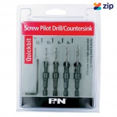 P&N 105SDC000 - 4 Piece Quickbit Countersink Drill Bit Set