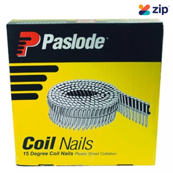Paslode B25110 - 32mm x 2.5mm Screw Hardened Electro Galvanised Plastic Collated Coil Nails Nail Gun Nails Consumables