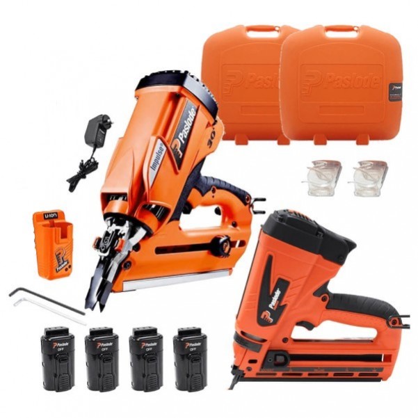 Paslode S20503A - FrameMaster PowerVent Impulse Frame Nailer and TrimMaster Angle Bradder Combo Kit 