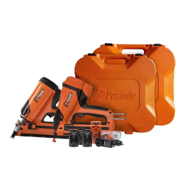Paslode S20516 - 7.4V 3x 2.2Ah Li-ion Cordless Twin Pack FrameMaster-Li and TrimMaster Combo Kit Nailers & Staplers
