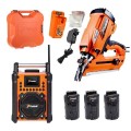 Paslode S20W20 - 7.4V 2.0Ah Li-ion PowerVent Impulse Nailer with Jobsite Charger Radio Combo Kit Nailers & Staplers