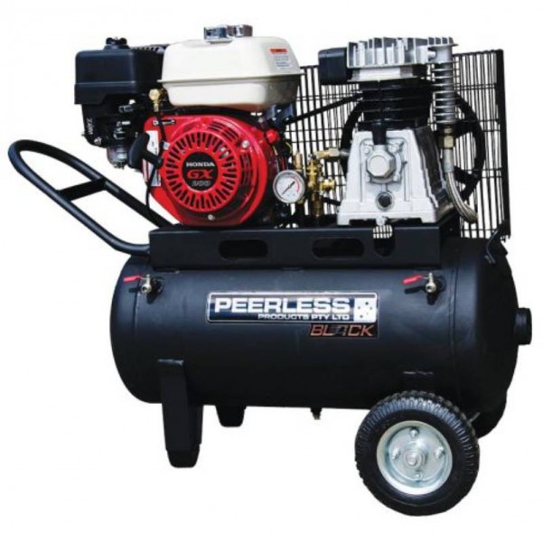 Peerless PB17000P - Portable Petrol Single Phase Belt Drive Air Compressor Single Phase Air Compressors