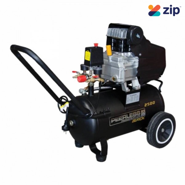 Peerless PB2500 - 10Amp 2.5HP 154LPM light industrial series Direct drive Single Phase Black Air Compressor Single Phase Air Compressors