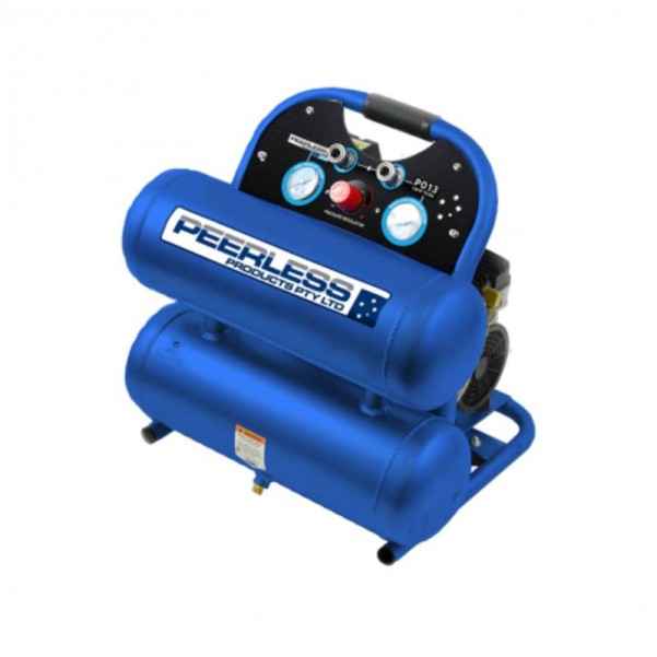 Peerless PO13TT - Twin Tank Single Phase Oilless Direct Drive Air Compressor Single Phase Air Compressors