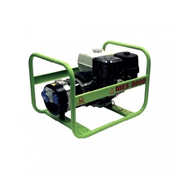 Pramac MES8000+RCD - 7.2kVA Single Phase Recoil Start Petrol Generator w/ RCD- Powered By Honda