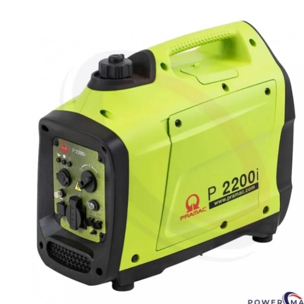 Pramac P2200i - 2.1kW 4.5L Single Phase Recoil Start Portable Petrol Inverter Generator