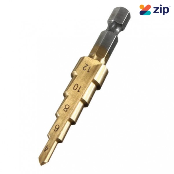 ProAmp PRO STEP 4-12 mm HSS Tin Coated Step Drill Bit