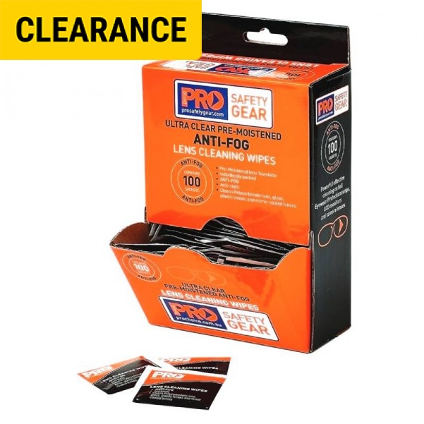 ProChoice AFW100 - 100 Pack Anti-fog Lens Wipes Cleaning Products