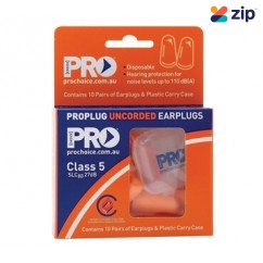 Prochoice EPOU-10 - 10 Pack ProBullet Disposable Uncorded Earplugs