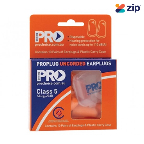 Prochoice EPOU-10 - 10 Pack ProBullet Disposable Uncorded Earplugs