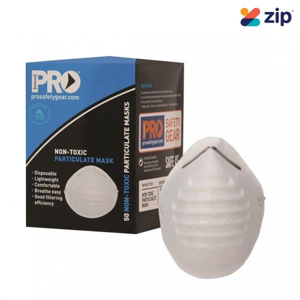 Prochoice PC101 - Safety Gear Non Toxic Dust Masks 50 Pack Breathing Apparatus