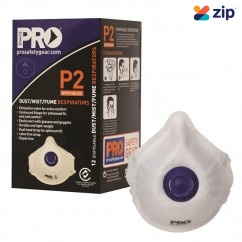 Prochoice PC321 - Safety Gear Dust Masks P2+Valve Box of 12 Breathing Apparatus