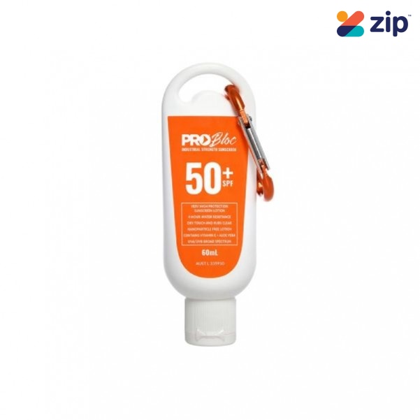 Prochoice SS60C-50 - Probloc 60ml SPF 50+ Sunscreen Squeeze Bottle Carabiner
