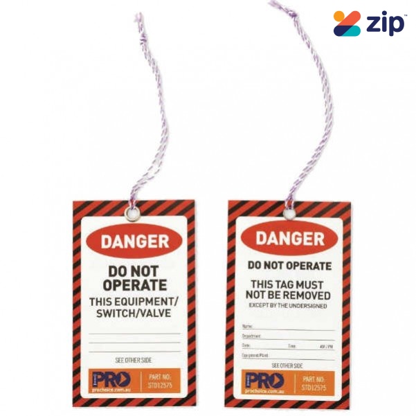 ProChoice STD12575- Red Danger Safety Tags