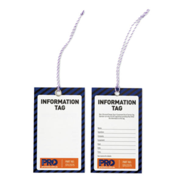 ProChoice STI12575- Information Safety Tags Safety Tapes & Tags ProChoice STI12575- Information Safety Tags Safety Tapes & Tags