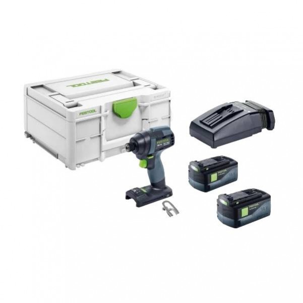 Festool TID 18 Li 5.2Ah TCL6-Plus - 18V Cordless Impact Drill Driver Plus 5.2Ah Set 576673 Combo Kits 18v