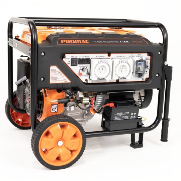 Promac PTG081E - 8.1kva Electric Start Tradie Petrol Generator