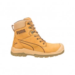 Puma 630727 Conquest High Cut Zip with Fibreglass Toe Cap Safety Boot - Wheat