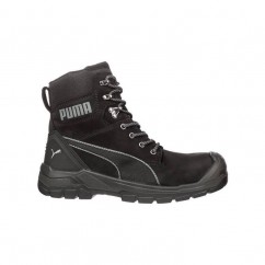 Puma 630737 Conquest High Cut Zip with Fibreglass Toe Cap Safety Boot - Black Safety Boots