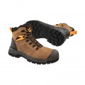 Puma 632717 Iron Heavy Duty Fibreglass Zip-up Toe Cap Safety Boot - Mid Brown