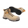 Puma 632757 Iron Heavy Duty Fibreglass Zip-up Toe Cap Safety Boot - Mid Stone Safety Boots