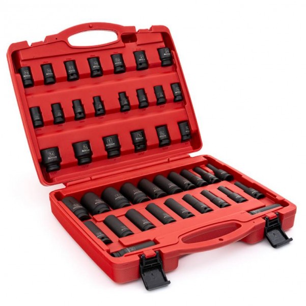 Renegade Industrial RIISS1242 - 1/2" Drive 42 Piece Metric & Imperial Impact Socket Set Socket Sets