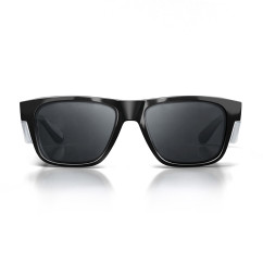 SAFESTYLE FBT100 - Fusions Black Frame Tinted Lens Safety Glasses Head, Eye & Ear protection