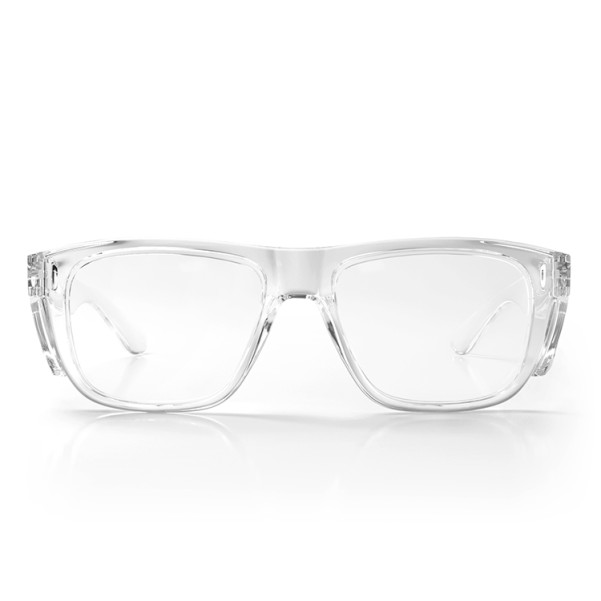 SAFESTYLE FCCXL100 - Fusions XL Clear Frame Clear Lens Safety Glasses Head, Eye & Ear protection SAFESTYLE FCCXL100 - Fusions XL Clear Frame Clear Lens Safety Glasses Head, Eye & Ear protection