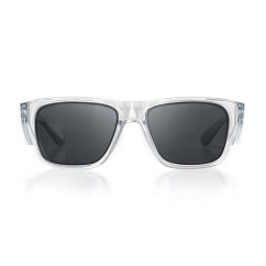 SAFESTYLE FCP100 - Fusions Clear Frame Grey Polarised Lens Safety Glasses Head, Eye & Ear protection