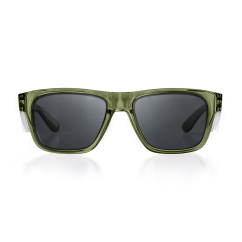SAFESTYLE FGRP100 - Fusions Green Frame Grey Polarised Lens Safety Glasses