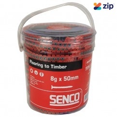 Senco 08R50MWTA - 11tpi x 50mm Ribbed Weatherex 8 Gauge Tub Of 1000 Collated Screws 