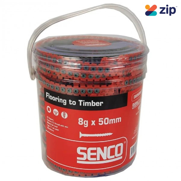 Senco 08R50MWTA - 11tpi x 50mm Ribbed Weatherex 8 Gauge Tub Of 1000 Collated Screws 