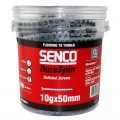 Senco 10D50MWTA - 11tpi x 50mm Ribbed Weatherex 10 Gauge Tub Of 800 Collated Screws  Nail Gun Nails Consumables